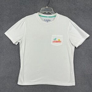Chubbies White T Shirt The Weekend Has Arrived Graphic Pocket Tee Size Large